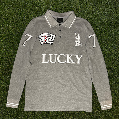 LUCKY 7 POLO (GRAY)