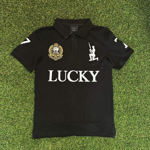 LUCKY ME POLO (BLACK)