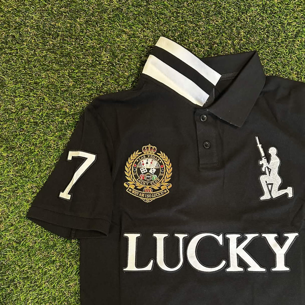 LUCKY ME POLO (BLACK)