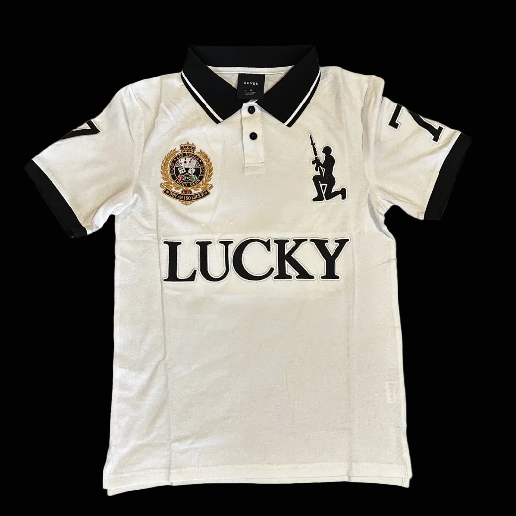 LUCKY ME POLO (WHITE)