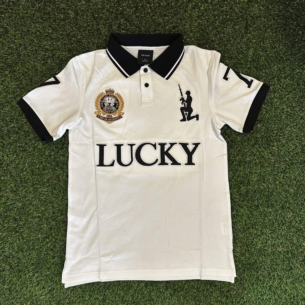 LUCKY ME POLO (WHITE)